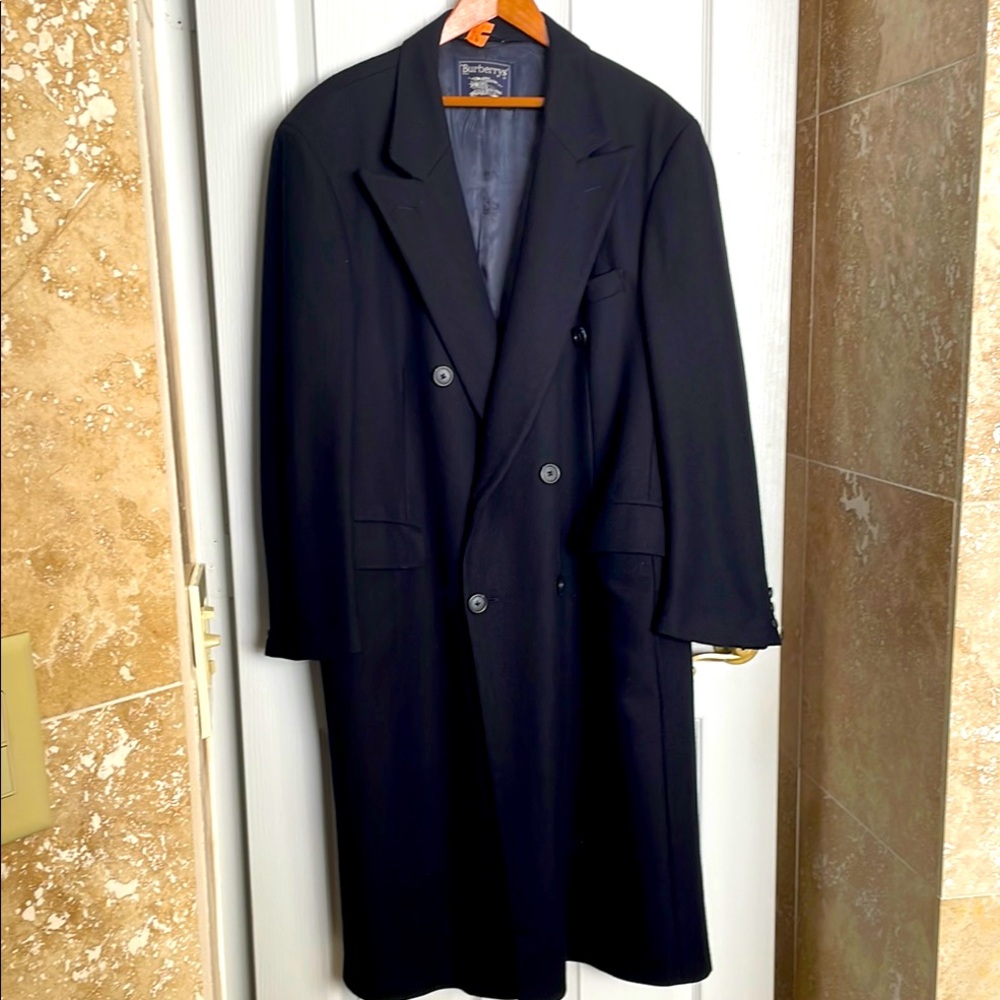 Burberry Black Double-Breasted Trench Coat